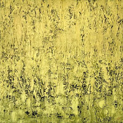 Mysteries of Nature - 1, 90 x 90 cm, mixed media on canvas