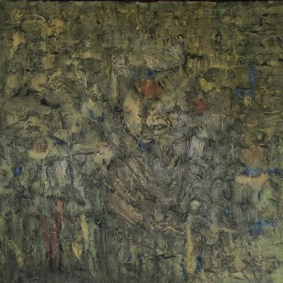 Humanity and Nature - Shared Destiny, 120 x 120 cm, mixed media on canvas