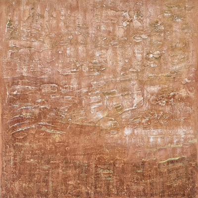 A new Stage of Consciousness - 3, 90 x 90 cm, mixed media on canvas