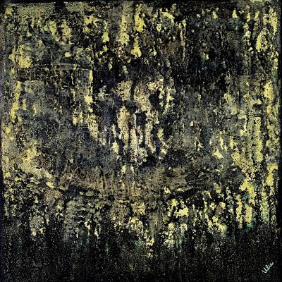 A new Stage of Consciousness - 1, 90 x 90 cm, mixed media on canvas
