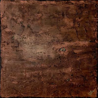 A new Stage of Consciousness - 4, 50 x 50 cm, mixed media on canvas