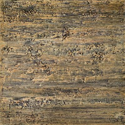 Sounds of the Earth - 5, 50 x 50 cm, mixed media on canvas