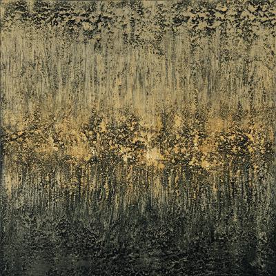 Light Storm, 70 x 70 cm, mixed media on canvas