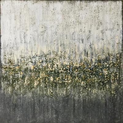 Sun Sparkles, 90 x 90 cm, mixed media on canvas