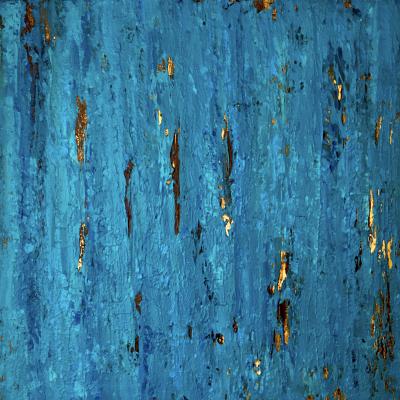 Mysterious Shimmer, 70 x 70 cm, mixed media on canvas