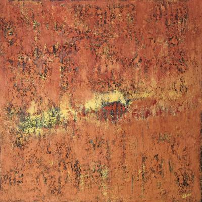 Reflection of Happiness, 70 x 70 cm, mixed media on canvas