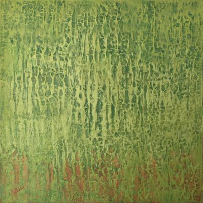 Fertility, 40 x 40 cm, mixed media on canvas