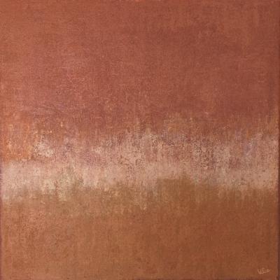 Le chant de la terre, 50 x 50 cm, mixed media on canvas