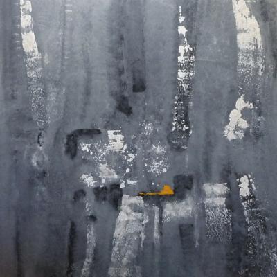 Emotions hivernales, 100 x 100 cm, acrylic on canvas, framed