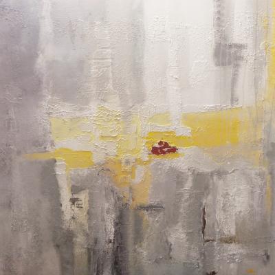 Liberté de l’esprit, 90 x 90 cm, acrylic on canvas